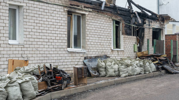 Professional Fire Damage Removal technician working in Ijamsville, MD